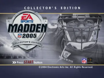 Madden NFL 2005  (Collector's Edition) screen shot title